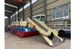 China 12 Cubic Capacity Lake Weed Cutter Machiner For River Waterweed Reed Harvester supplier