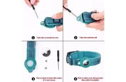 China Reflective GPS Polyester Pet Collars Leashes With Customizable Logo supplier