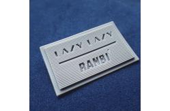 China Heat Transfer Embossed OEKO Custom Rubber Labels supplier