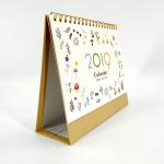 Kraft Board Cute Desk Calendar , Personalised Table Calendar For Exam Count Down