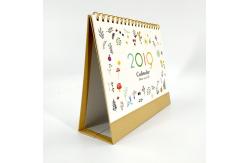 China Kraft Board Cute Desk Calendar , Personalised Table Calendar For Exam Count Down supplier