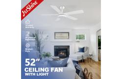 China Quiet Led Modern Ceiling Fan With Light And Remote Control DC Motor supplier