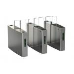 Glass Sliding Access Control Turnstiles Infrared Photocell Sensor Body Height