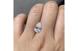 China 1-1.99Carat Pear Loose Diamond 10 Mohs Lab Engineered Diamonds supplier
