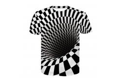 China Round Neck  3d Sublimation Printing T Shirts Machine Wash Breathable supplier