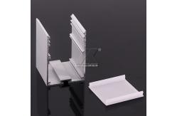 China CQC LED Aluminium Profile With Milky Cover Customized Length Plain Profiles Ends supplier