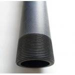 CNC process fine machining thread Φ78mm *Φ58mm carbon fiber tube carbon fiber thread rod for sale