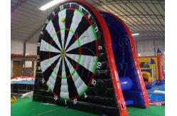 China Two Sides Inflatable Sports Games / Soccer Dart Board For Large Playground supplier