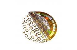 China Customized Tamper Evident Adhesive Security Seals Anti Counterfeit Label supplier