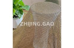 China Metal Ring Mesh Brass Color String Curtains supplier