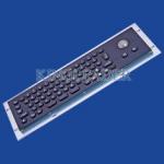 Small Sized Industrial Keyboard With Trackball Brushed 66 Keys Brushed SS for sale