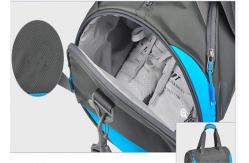 China Waterproof Fabric Personalised Gym Duffle Bag With Shoe Compartment supplier