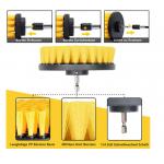8pcs Yellow Drill Scrubber Brush for cordless screwdriver M10