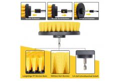 China 8pcs Yellow Drill Scrubber Brush for cordless screwdriver M10 supplier