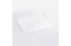 China Corn Packaging 22*17*5cm Disposable Vegetable Containers supplier
