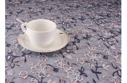 China 51'' Embroidered Mesh Lace Polyester Tulle Fabric Anti - pilling Wear - resistant supplier