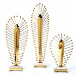 Decorative Metal Ornaments Abstract Tabletop Decor Sculpture for sale