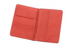 China Cross Pattern Travel Passport Holder Rectangle PU Leather Passport Holder supplier