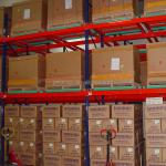 Warehouse Push Back Racking System Customized Pushback Racking System