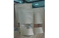 China Stand Up Food Gift Pouch Customized Paper Bags With Clear Window k Resealable supplier