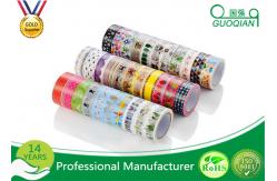 China Diary Scrapbook Adhesive Deco Washi Masking Tape For Sealing Envelopes supplier