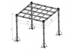 China Custom Sturdy Heavy Duty Square Bolt Truss Aluminum Bolt Truss Display supplier