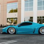 K020 Gloss Miami Blue TPU Color Car Wrap Film Vinyl Roll for sale
