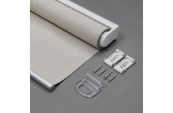China See Through Waterproof Plain Polyester Sunscreen Fabric Outdoor Sunscreen Roller Blind supplier
