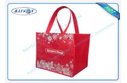 China full sewing shoulder customer logo printing with cross stiching handle and bottom gussects supplier