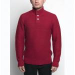 Marl Texture Knit Pullover Sweater 100 Percent Cotton Material With Button for sale