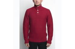 China Marl Texture Knit Pullover Sweater 100 Percent Cotton Material With Button supplier