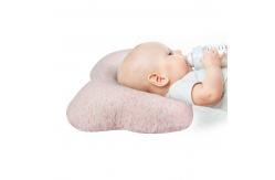 China Head Rest Baby Memory Foam Pillow Prevent Flat , Pink Baby Nursing Pillow supplier
