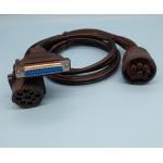 Deutsch 9-Pin J1939 Female to DB25P Female and J1939 Male Splitter Y Cable for sale