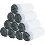 LDPE Drawstring Garbage Bag 0.04mm Thickness Waste Bin Liner On Roll for sale