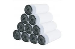 China LDPE Drawstring Garbage Bag 0.04mm Thickness Waste Bin Liner On Roll supplier
