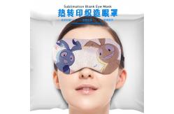 China Custom Blank Linen Sublimation Eye Mask For Sublimation Photo Printing supplier