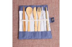 China Wave Pattern Wooden Reusable Chopsticks ,  Japanese Travel Reusable Bamboo Cutlery Set supplier