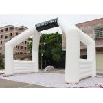 White Custom Inflatable Arch Double Stitch Sewing For Event Advertising