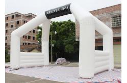 China White Custom Inflatable Arch Double Stitch Sewing For Event Advertising supplier