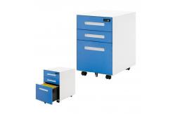 China 3 Drawer Steel File Cabinet Under Desk Movable Metal Filing Cabinet supplier