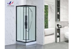 China Innovative Design Shower Room With 4/5mm Tempered Glass And Matt Black Frame supplier