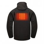 Washable Electric Winter Coats For Men Windproof Polyester Cotton