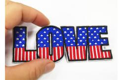 China Custom 3D Puff Letter Embroidery Patches Iron - On Or Sew - On Garment supplier