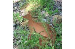 China Corten Steel Yard Metal Embellishments Opossum Shape Easy To Install supplier