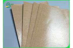 China Grease Proof PE Kraft Paper Roll 750mm 850mm Width Food Grade Material supplier