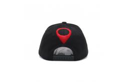 China All black flat embroidery Constructed Trucker Cap Cotton Sweatband supplier