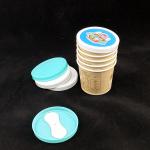 PE Coated Ice Cream Paper Cup With Lid Plastic Spoon Double Wall Packaging