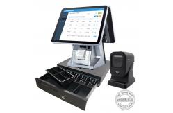China 250CD/M2 Dual Screen 1920x1080 TFT Supermarket Cashier With Printer supplier