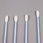 Double Layer Polyester Tipped Swabs Industrial Disposable Cleanroom Cotton Buds For Electronics for sale