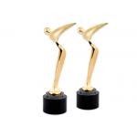 Rose Gold Plated Golf Trophy Awards , Longest Driver PGA Golf Trophies for sale